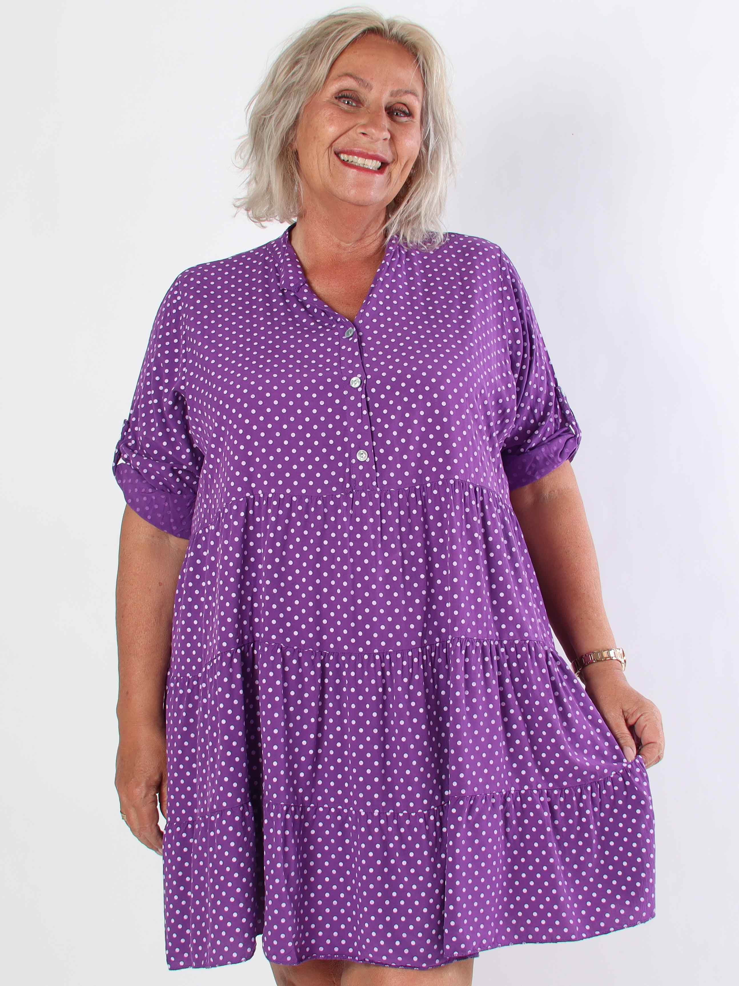 Dotti Short - Kort kjole med lag på lag look i viskose